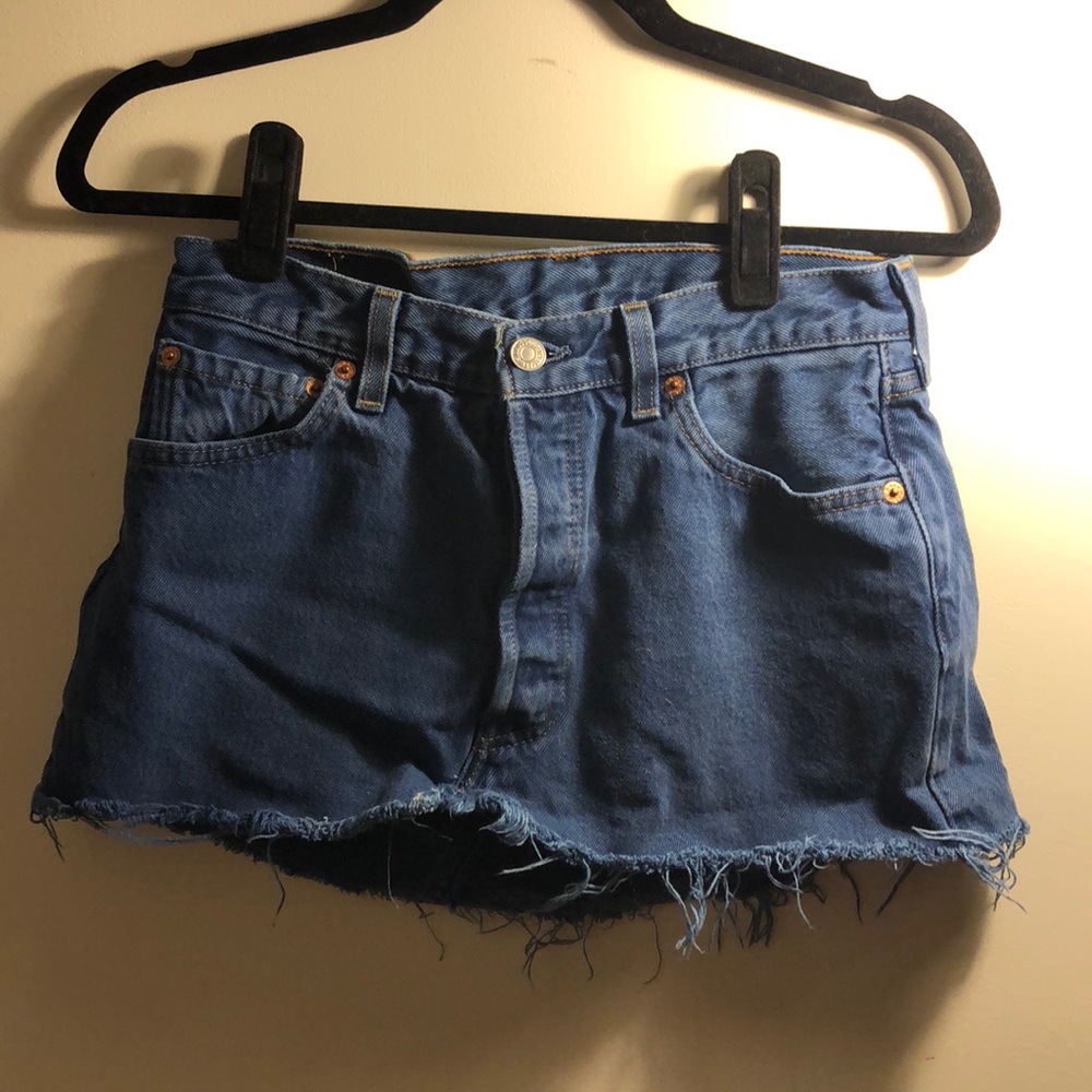 Blue Levi’s Mini Jean Skirt